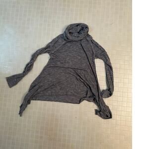 Kensie Performance Cowlneck top Size Large in gray
